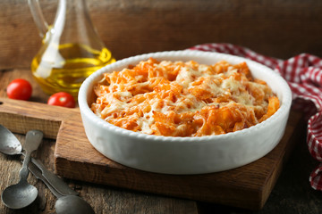 Homemade pasta bake
