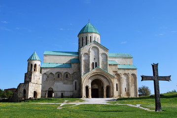 Fototapeta na wymiar The Bagrati cathedral in Kutaisi, Georgia