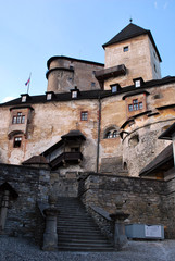 Fototapeta na wymiar The beautiful old Orava Castle in Slovakia