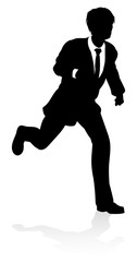 Very high quality business person silhouette