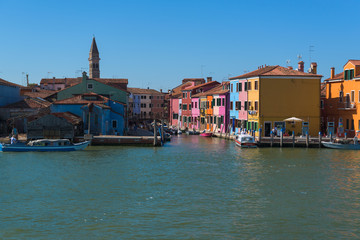 Fototapeta na wymiar View of Murano from the sea