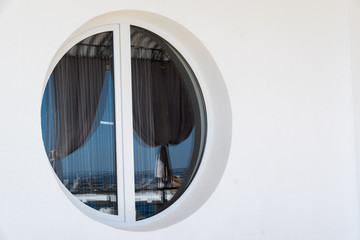 Round window in the wall