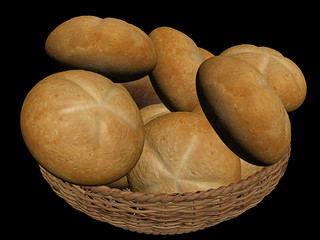 3d render breads