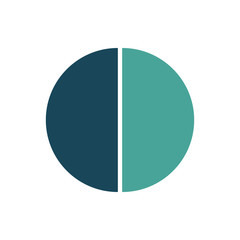 Circle infographic template. Vector layout with 2 options. Can be used for cycle diagram, round chart, graph, annual report, presentation, web design, step by step infographics.