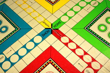 Vintage Antique Ludo Boad Game 