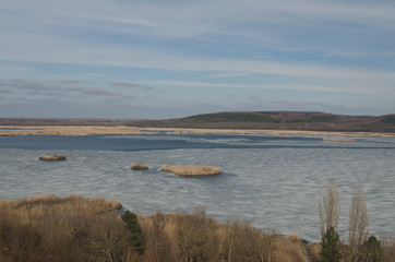 Beautiful landscape in northern Bulgaria near Silistra