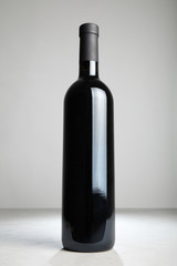 Vintage red grape wine, alcohol collection.