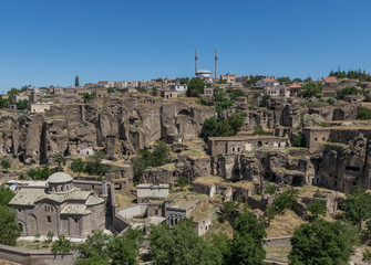 Obraz premium Güzelyurt, Aksaray, Turkey - part of Cappadocia, the small city of Güzelyurt displays a wonderful combination of Ottoman and Byzantine landmarks