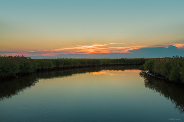 Fototapeta na wymiar Marsh Sunset