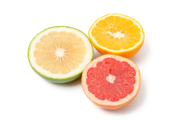 Fototapeta na wymiar Grapefruit, Orange, Sweetie