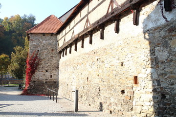 Kájovská street in Český Krumlov, Czech republic