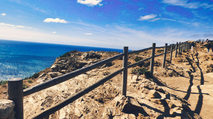 Portugal Cabo da Roca -Cape Rock the western most point of Europe