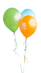 color balloons with helium isolated