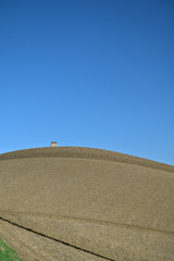 hill and blue sky,landscape, nature,outdoors,autumn,agriculture,crop