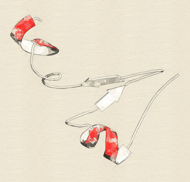 Epidermal growth factor (EGF) signaling protein molecule. 3D rendering based on protein data bank entry 2kv4.  Stylized cartoon model, alpha-helices colored red.