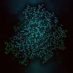 Tumor necrosis factor alpha (TNF) cytokine protein molecule. 