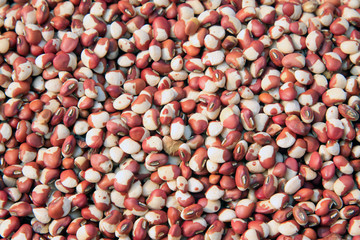 Piles of kidney bean in the market