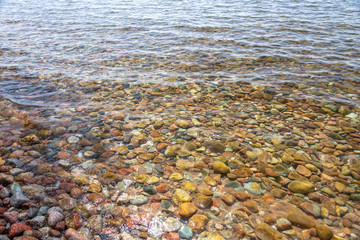 Beautiful landscape, Issyk-Kul lake, Bosteri, Kyrgyzstan