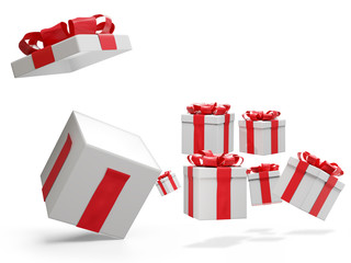 christmas presents 3d-illustration