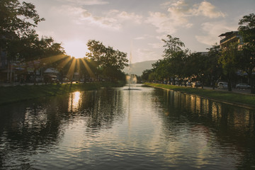 fountain in the park