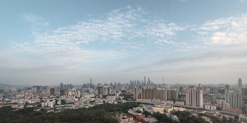 Fototapeta na wymiar city skyline of guangzhou china