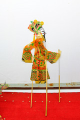 shadow play props on white background