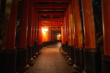 Afwasbaar fotobehang fushimi inari shrine in kyoto japan © jimmyan8511