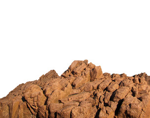 rock isolated on white