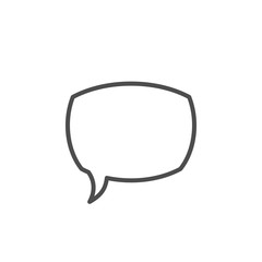 Speech bubble line icon