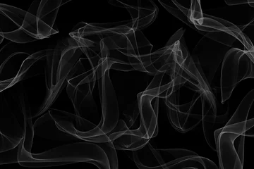 Papier Peint photo Fumée White smoke on black background. Black smoke on white background. Texture with smoke. Black on white. Smoking.
