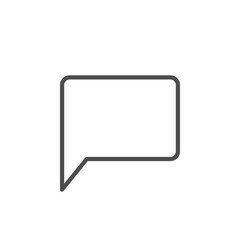 Speech bubble line icon