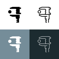 Calipers Icon Set