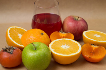 oranges and fresh juice