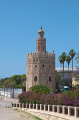Fototapeta na wymiar Torre del Oro, Sevilla, Andalusien, Spanien