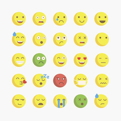 Emoji. Vector icons emoji. Expressionless emoji.