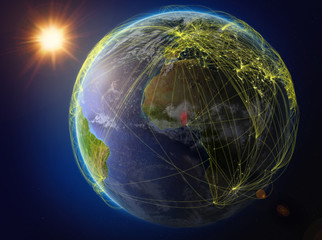 Benin on Earth with network