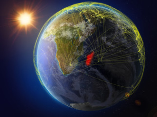 Madagascar on Earth with network