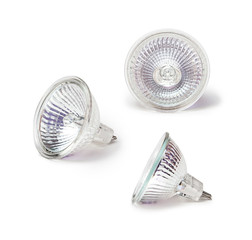 light bulb on white isolated with shadow