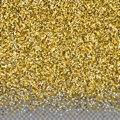 Gold glitter luxury sparkling confetti. Scattered 
