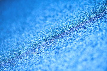 Obraz premium Magic blue sequins with blur with tilt.