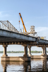 Reconstruction of a river bridge