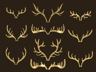 Set of horns