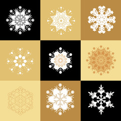Set of snowflakes20