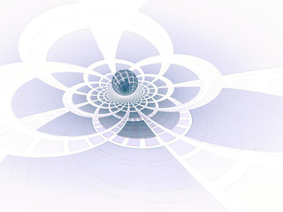 surreal futuristic digital 3d design art abstract background fractal illustration for meditation and decoration wallpaper