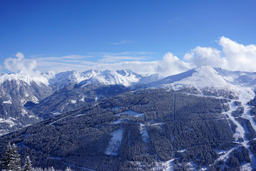 Stubnerkogel view at Bad Gastein ski resort
