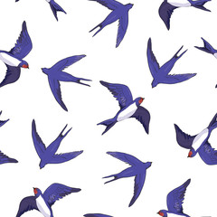 swallow bird pattern