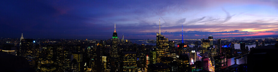 New York/ Manhattan Skyline from Rockefeller Center