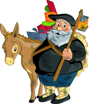 Navidad Olentzero dibujo