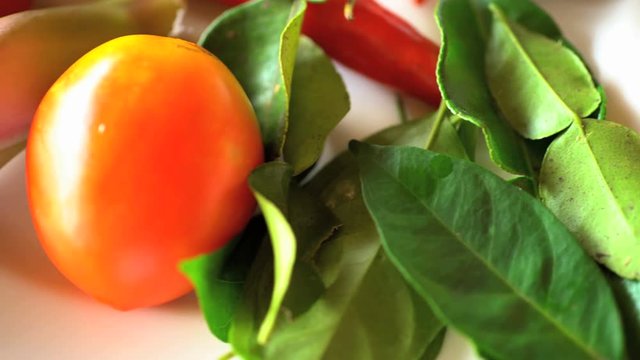 Nutritious low calorie vegetables spices and seeds used in preparation of traditional Balinese Basa Gede