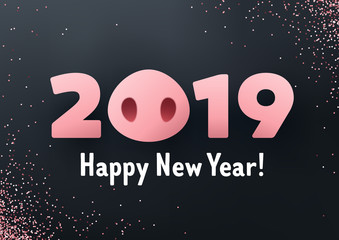 2019 Happy Chinese New Year of the Pig. 